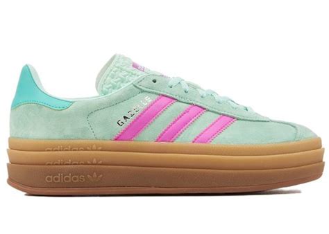 Buy Gazelle Bold J 'Clear Mint Flash Pink' .